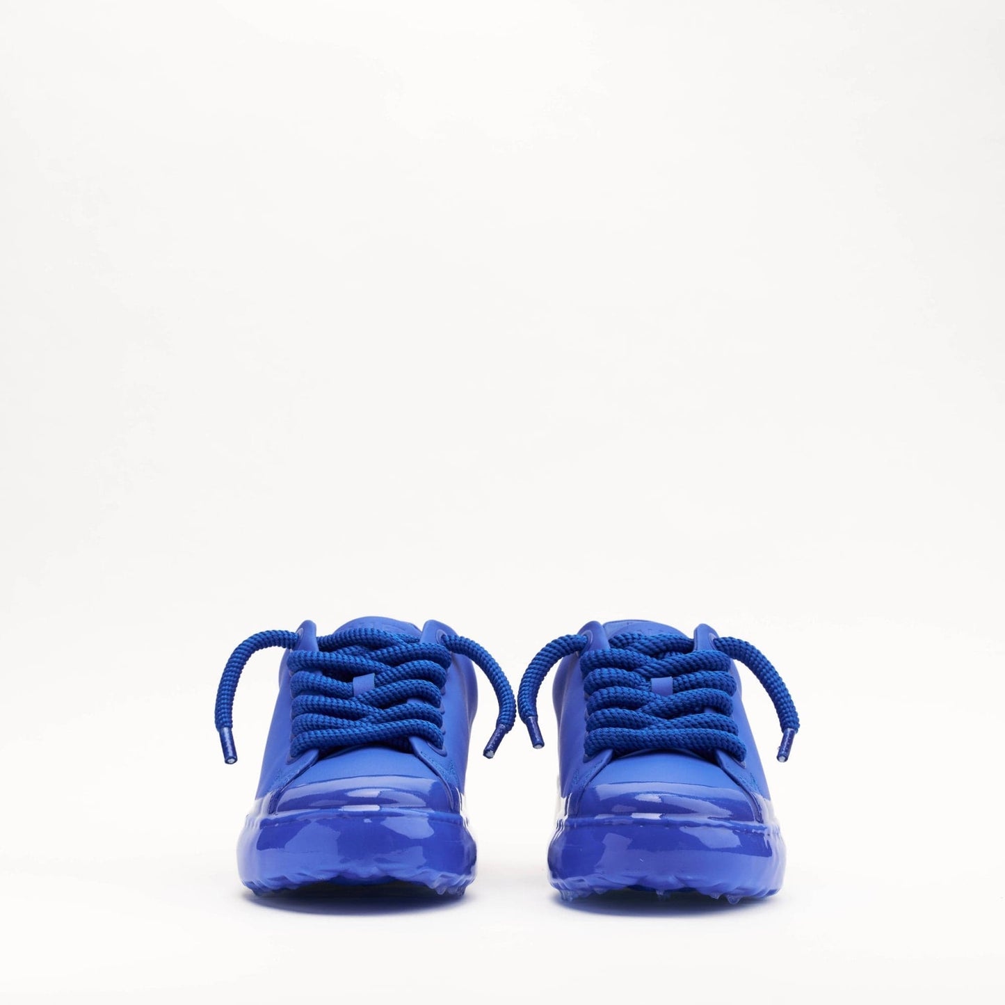 MALLET GRFTR Lite Men's Blue Ombre Dip Leather Trainers — UK 05 — Size Blue — Back View