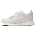 MALLET Boundary Men's White Ripple Leather Trainers — UK 05 — Size White — Front View