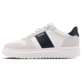 MALLET Hoxton Lite Men's White Navy Leather Trainers — UK 05 — Size White Navy — Front View