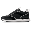 MALLET Bethnal Men's Black White Leather Trainers — UK 05 — Size Black — Front View
