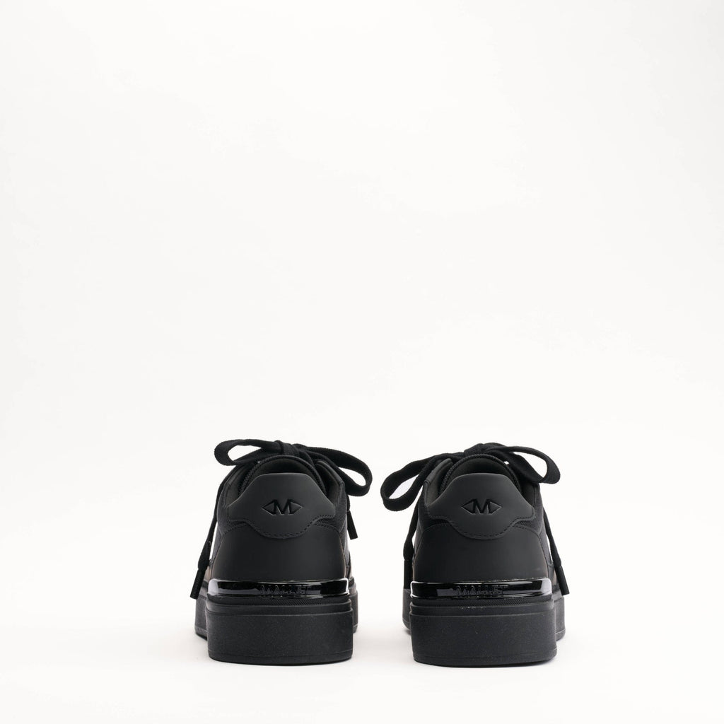 MALLET Lansbury Men's Black Leather & Nylon Trainers — UK 05 — Size Black — Top View