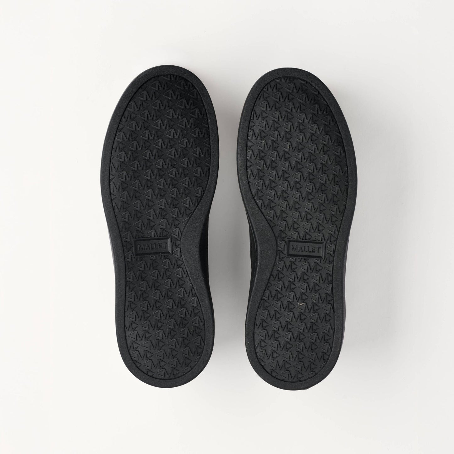 MALLET Lansbury Men's Black Leather & Nylon Trainers — UK 05 — Size Black — Lifestyle View