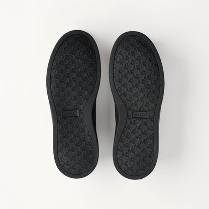 MALLET Lansbury Men's Black Leather & Nylon Trainers — UK 05 — Size Black — Lifestyle View