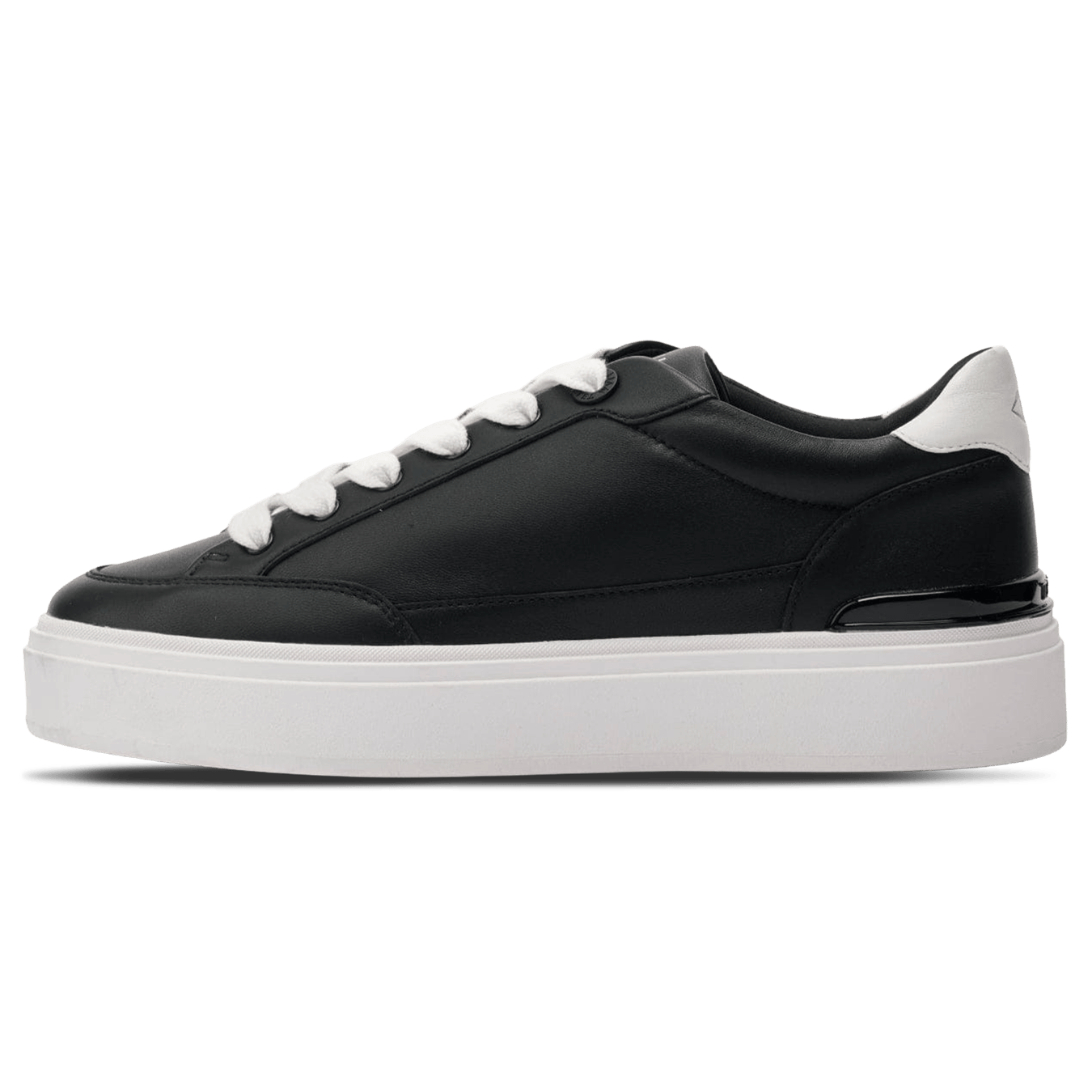 MALLET Lansbury Men's Black Nappa Leather Trainers — UK 05 — Size Black — Front View