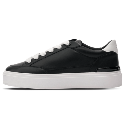MALLET Lansbury Men's Black Nappa Leather Trainers — UK 05 — Size Black — Front View