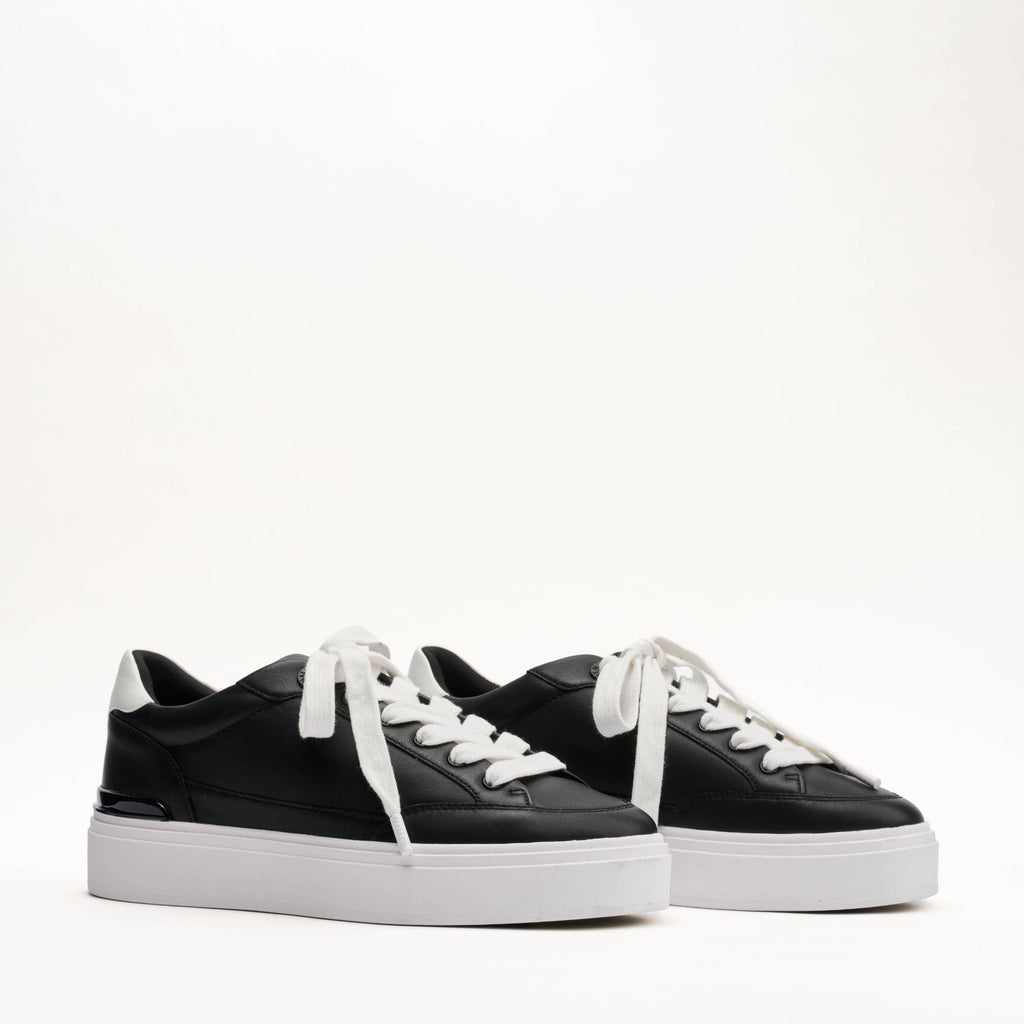 MALLET Lansbury Men's Black Nappa Leather Trainers — UK 05 — Size Black — Side View