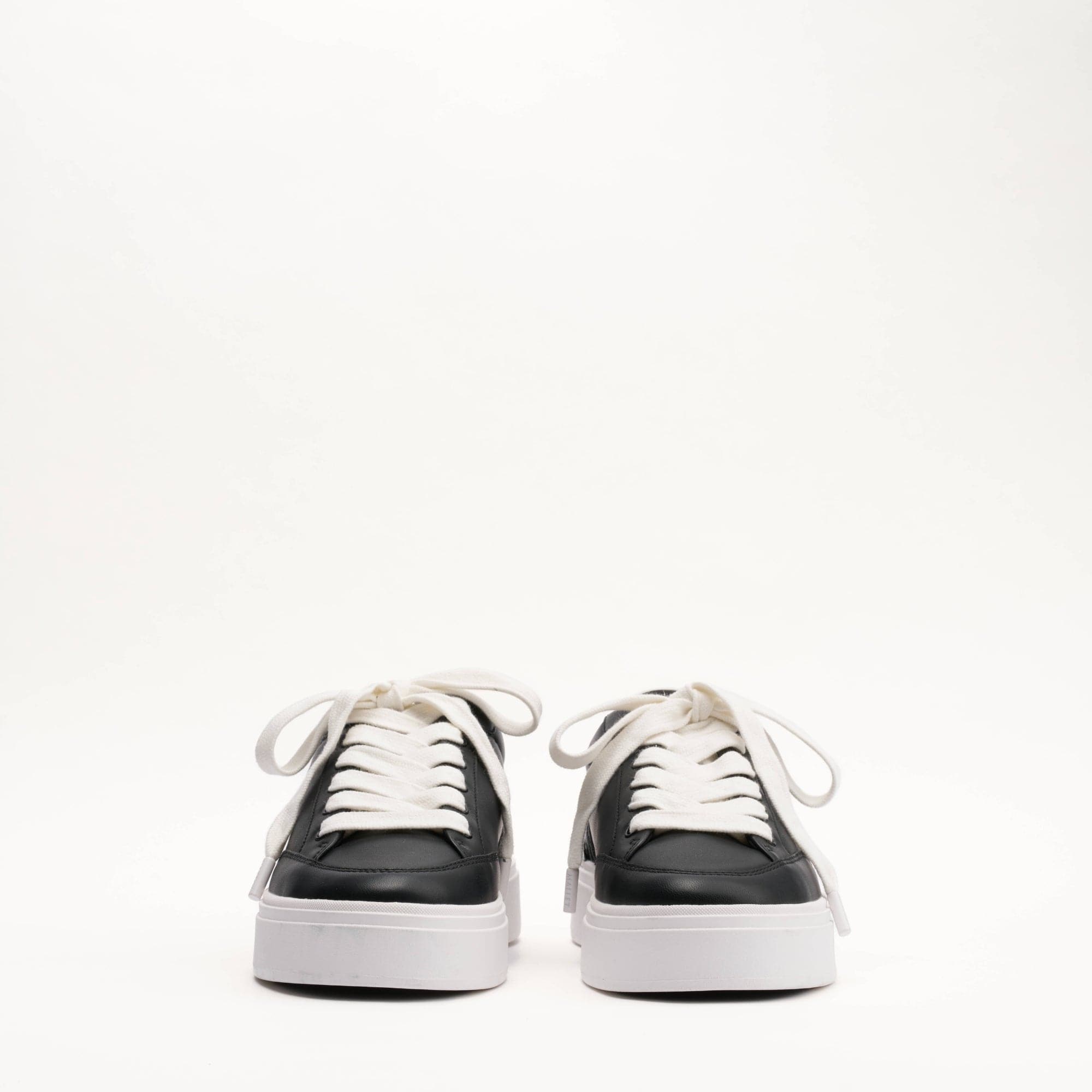 MALLET Lansbury Men's Black Nappa Leather Trainers — UK 05 — Size Black — Back View