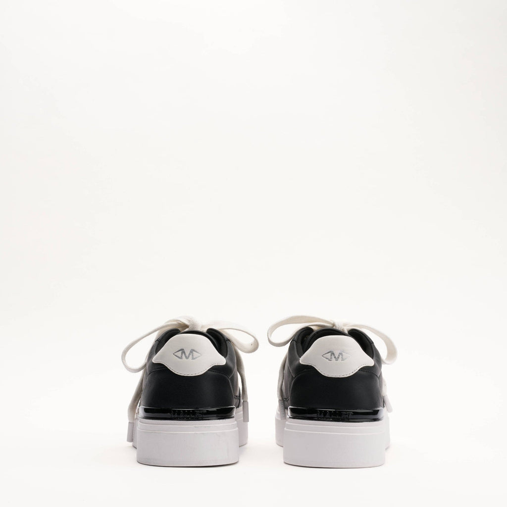 MALLET Lansbury Men's Black Nappa Leather Trainers — UK 05 — Size Black — Top View