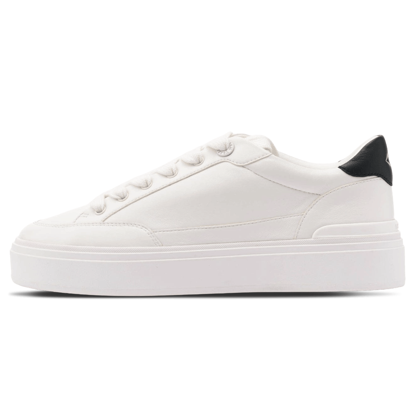 MALLET Lansbury Men's White Nappa Leather Trainers — UK 05 — Size White — Front View