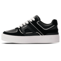 MALLET Fenchurch Men's Black White Leather Trainers — UK 05 — Size Black — Front View