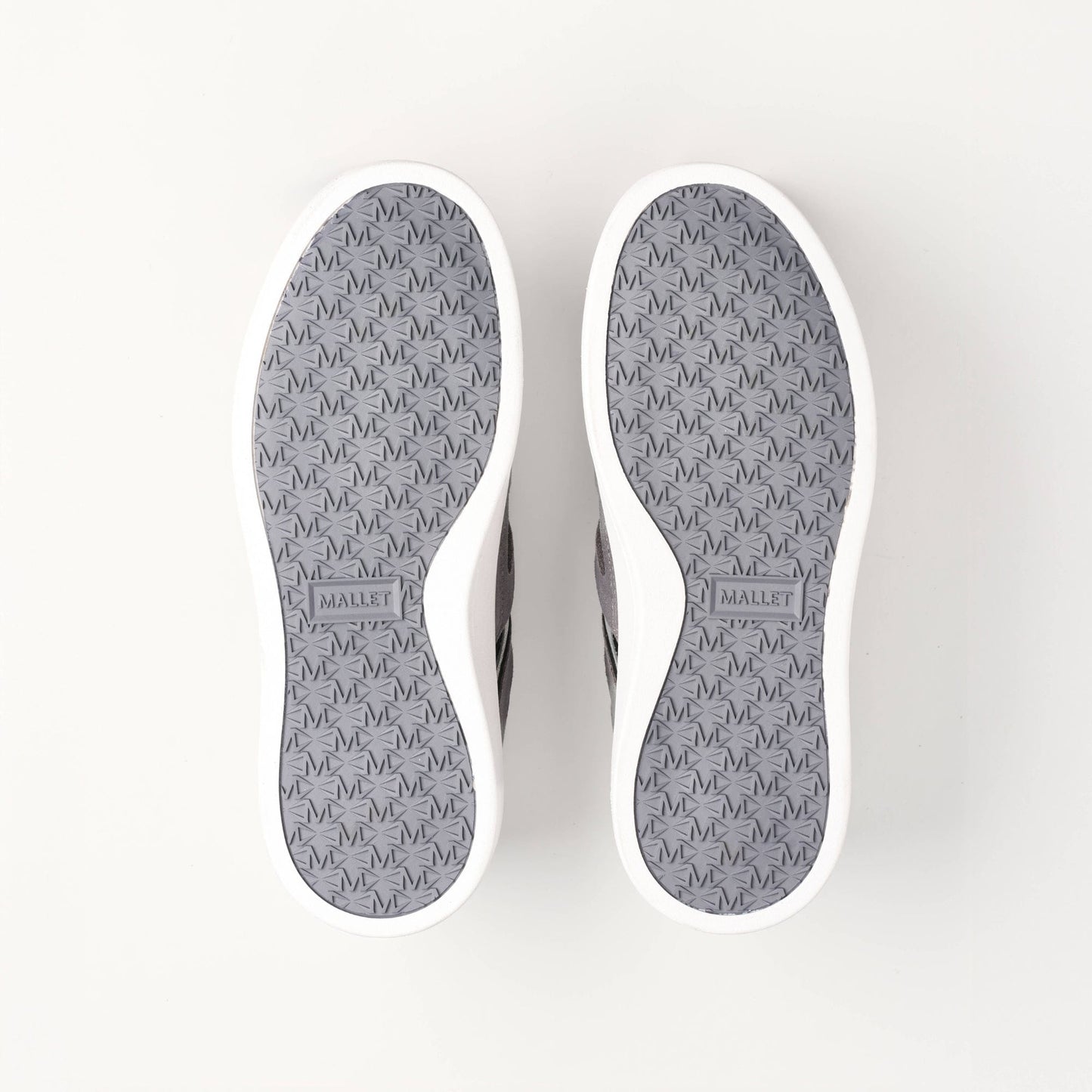 MALLET Fenchurch Men's Grey Black Leather Trainers — UK 05 — Size Grey — Lifestyle View