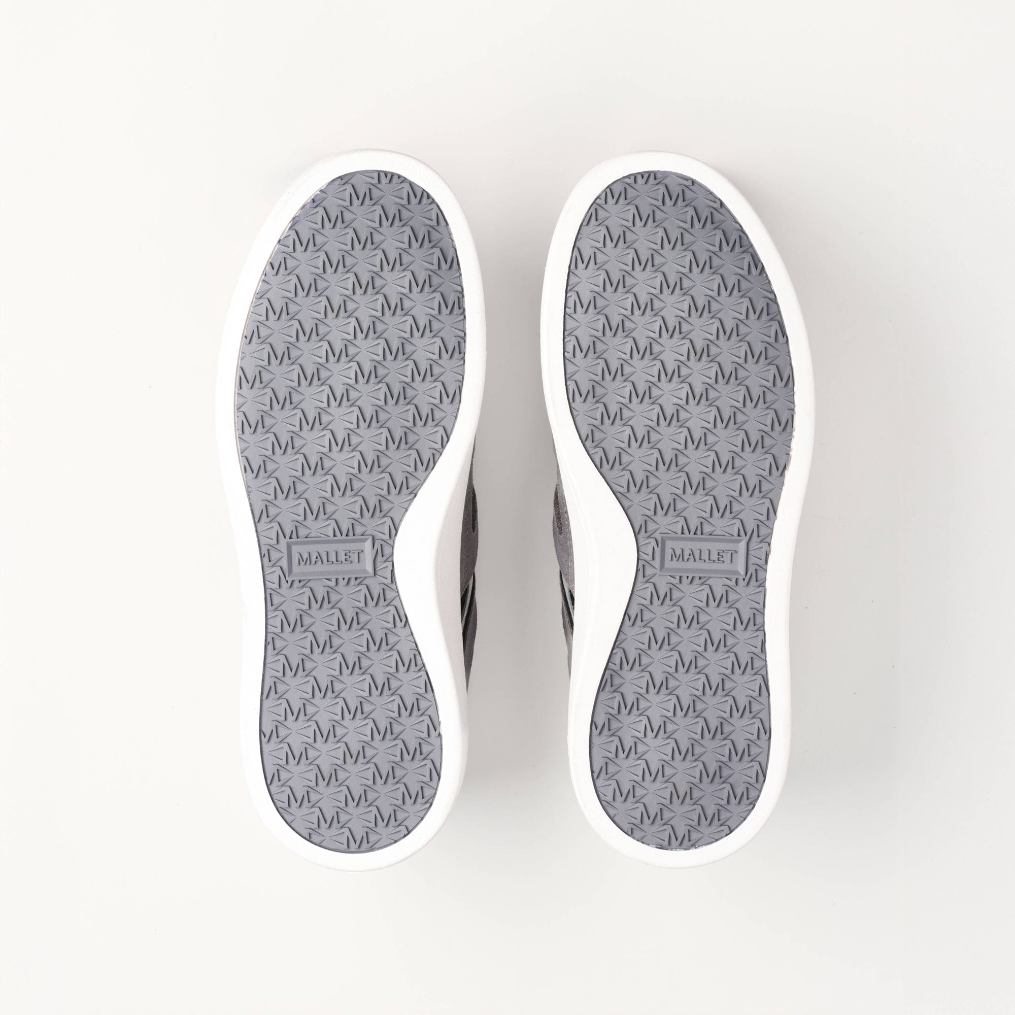 MALLET Fenchurch Men's Grey Black Leather Trainers — UK 05 — Size Grey — Lifestyle View