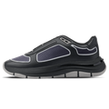MALLET Alton Men's Black Chrome Ombre Leather Trainers — UK 05 — Size Black — Front View