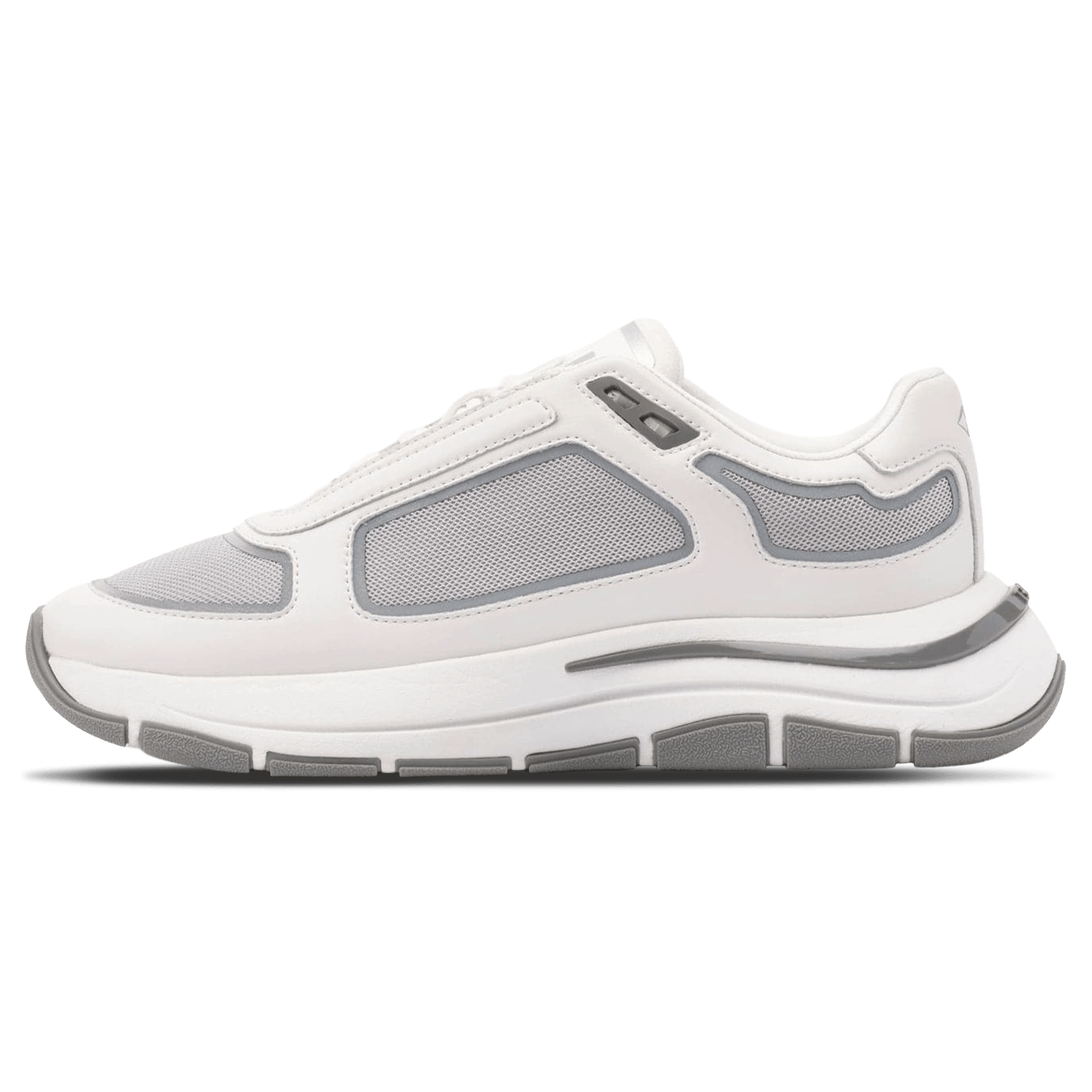 MALLET Alton Men's White Chrome Leather Trainers — UK 05 — Size White — Front View