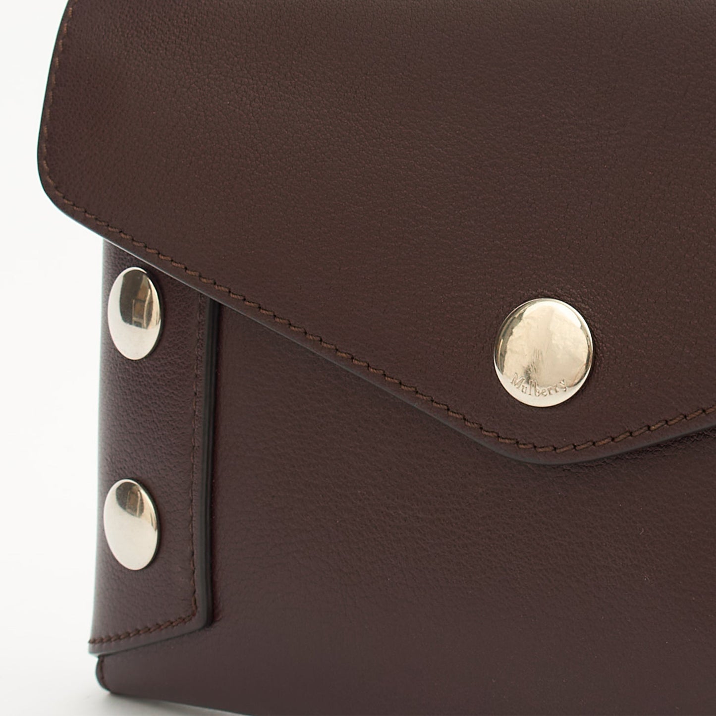 Mulberry Clutch Studded Pouch in Oxblood, Leather — Alternate View 12