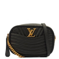 Louis Vuitton Cross Body New Wave PM Chain Bag  in Black, Leather — Front View