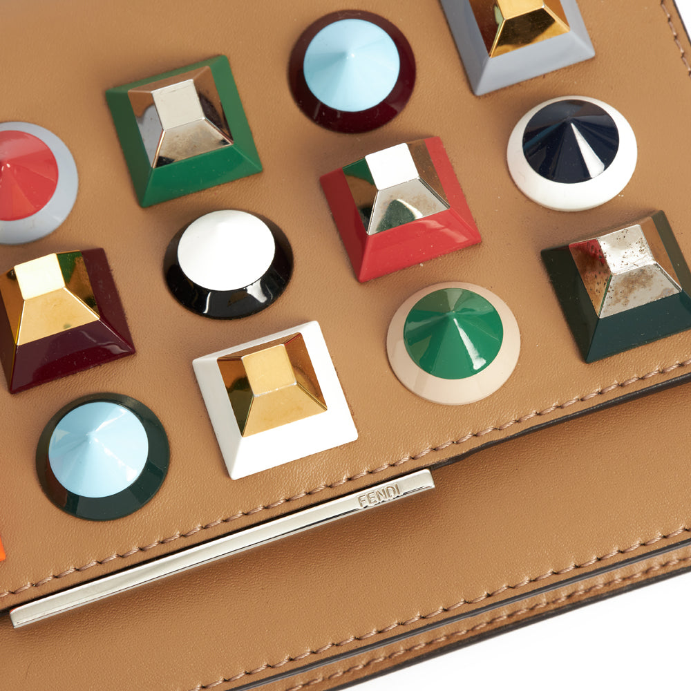 Fendi Cross Body Wallet on Chain  in Neutral, Leather — Lifestyle View