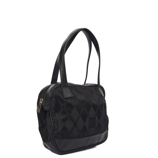 Givenchy Shoulder Bag Shoulder Bag in Black, Fabric — Side View