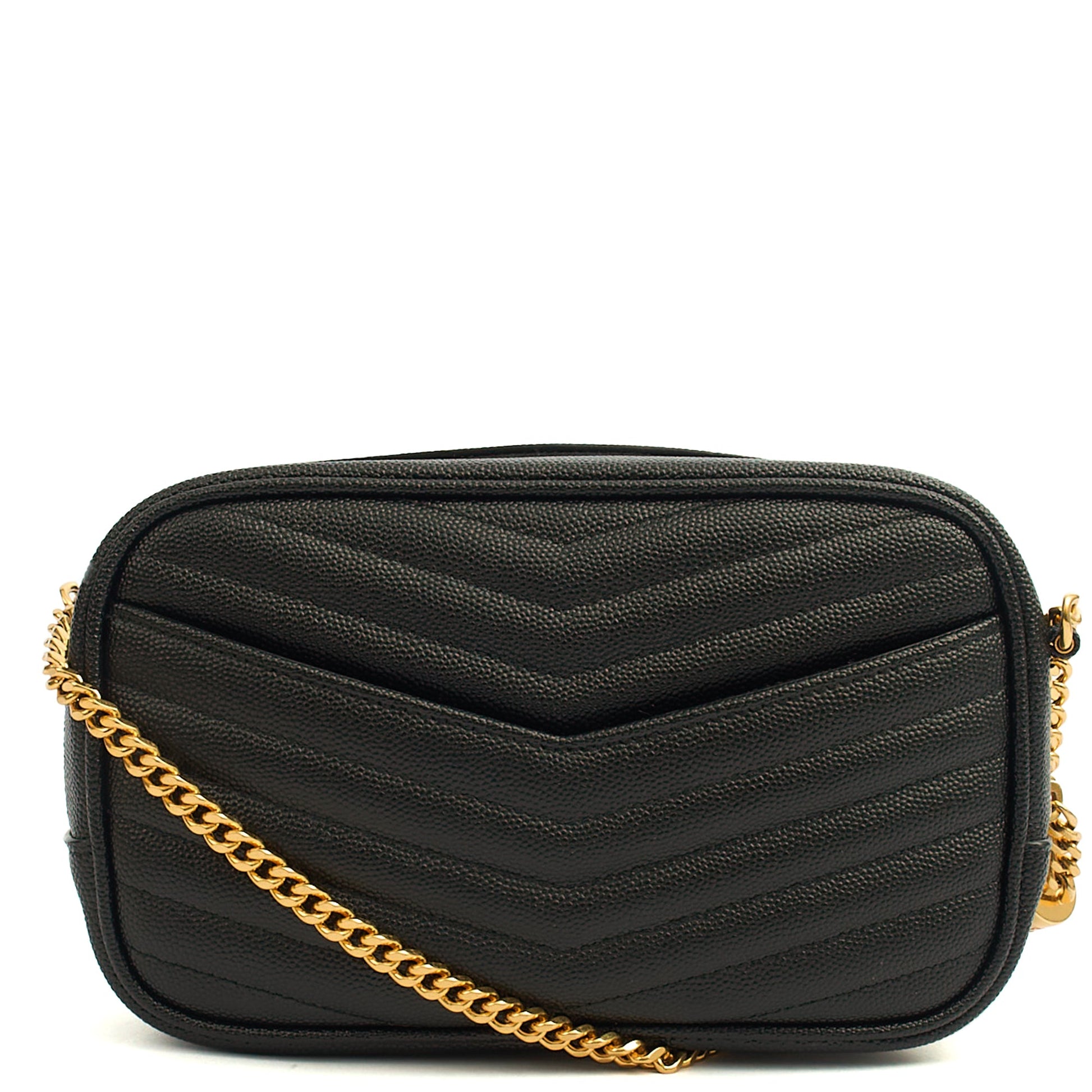 Saint Laurent Cross Body Lou - Mini in Black, Leather — Back View
