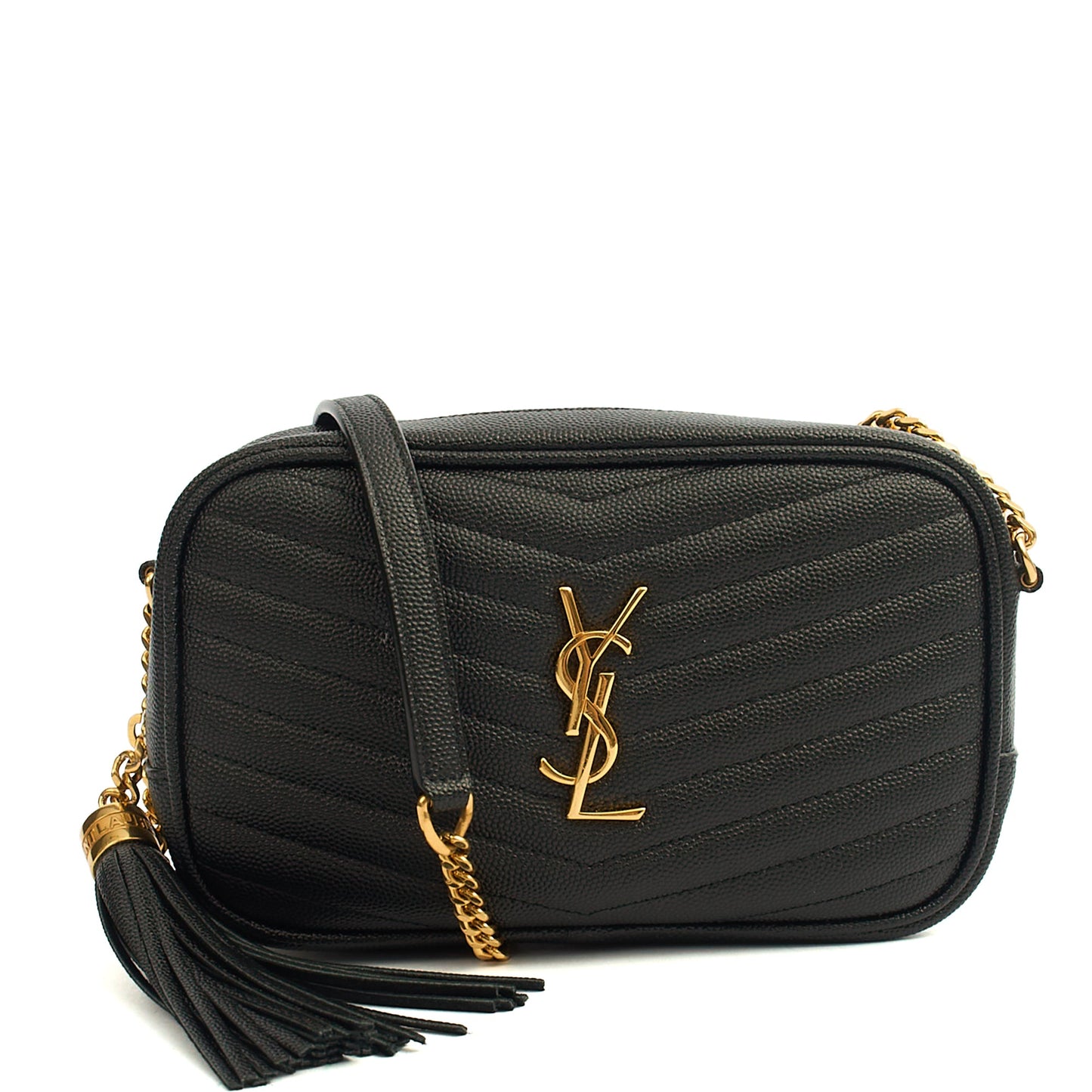 Saint Laurent Cross Body Lou - Mini in Black, Leather — Alternate View 8