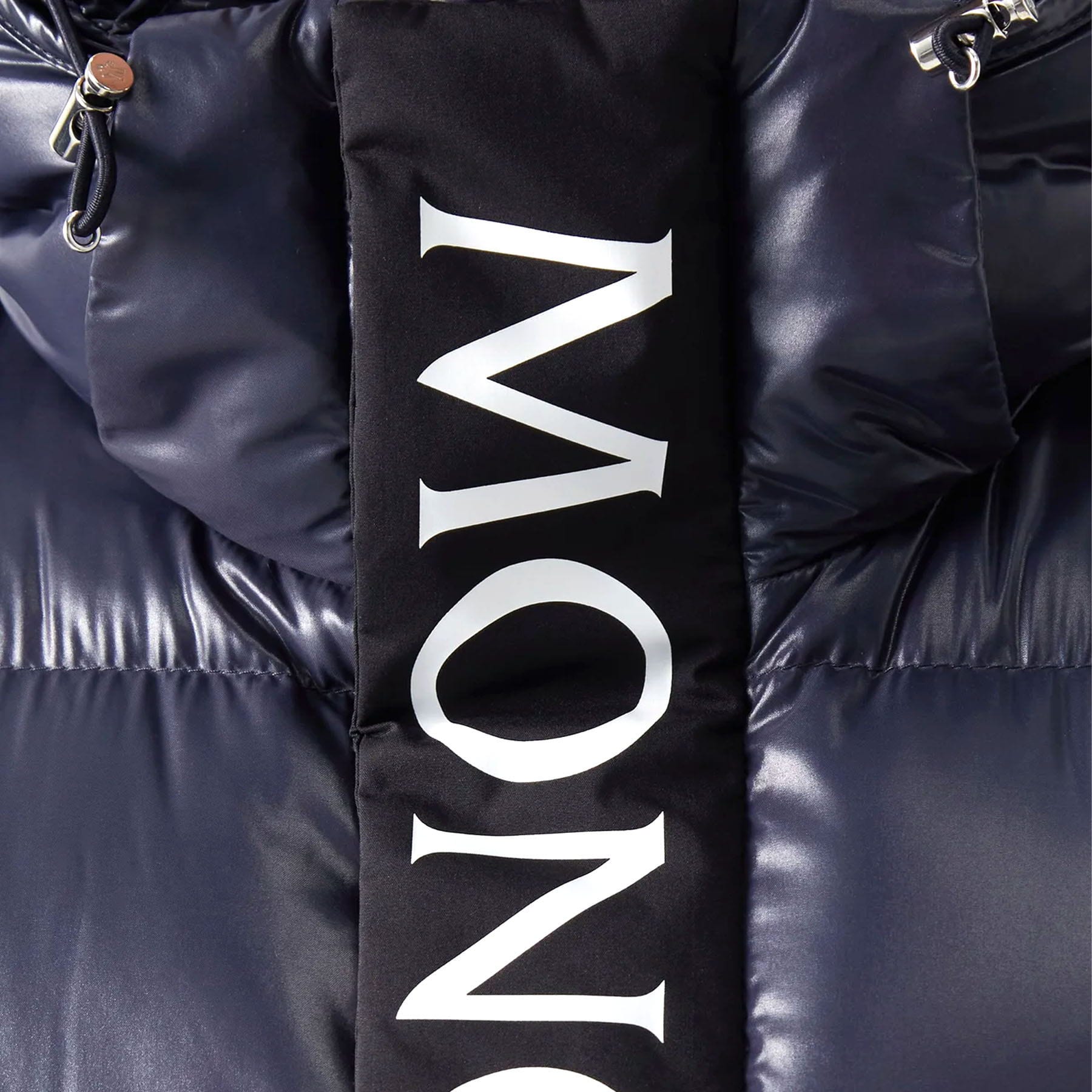 MONCLER Maury hooded half-zip down coat — XXS — Detail View