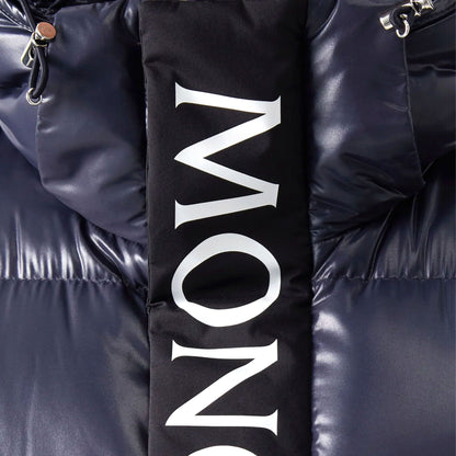 MONCLER Maury hooded half-zip down coat — XXS — Detail View