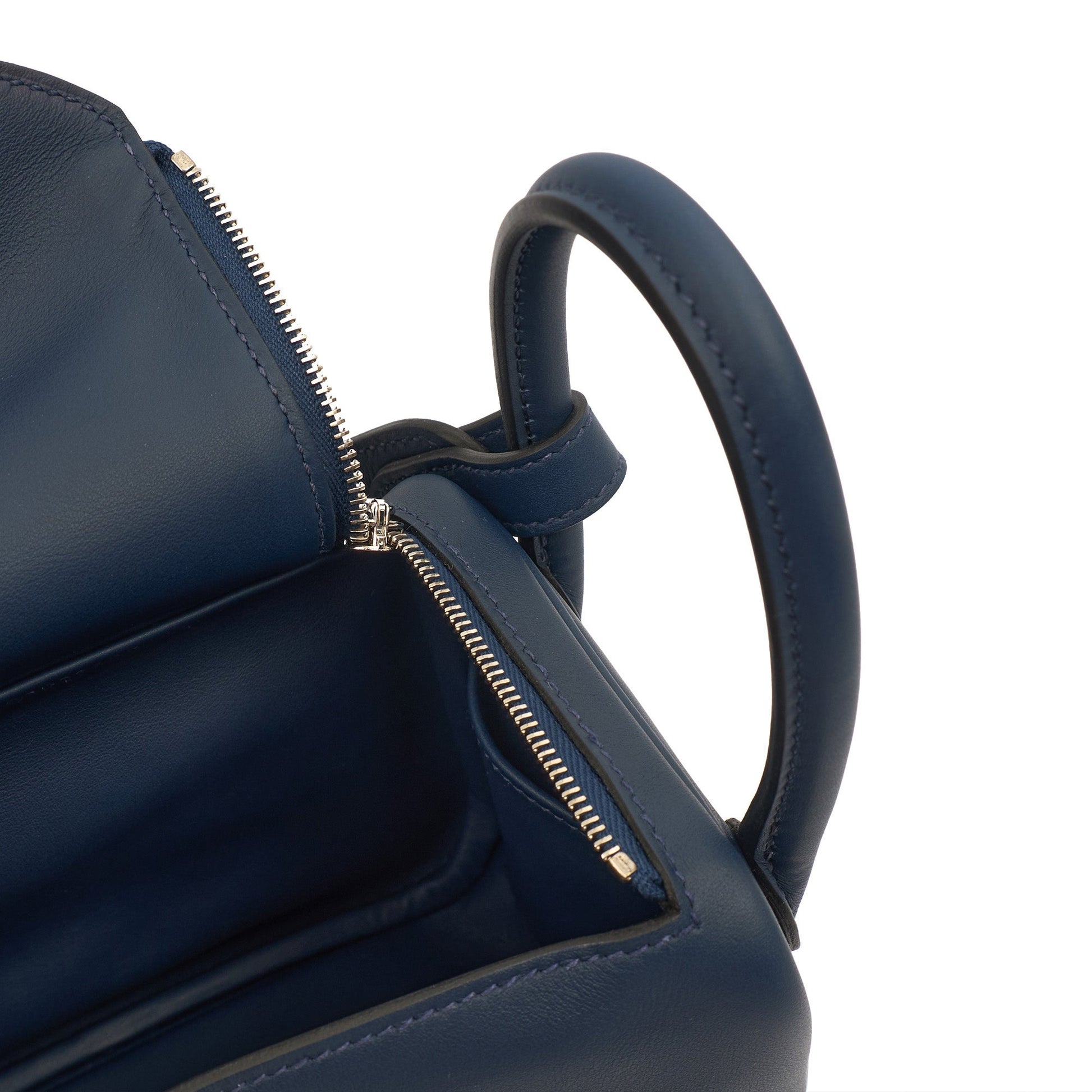 Hermes Lindy - Mini in Bleu Encre, Swift (Gulli35) Leather — Alternate View 33