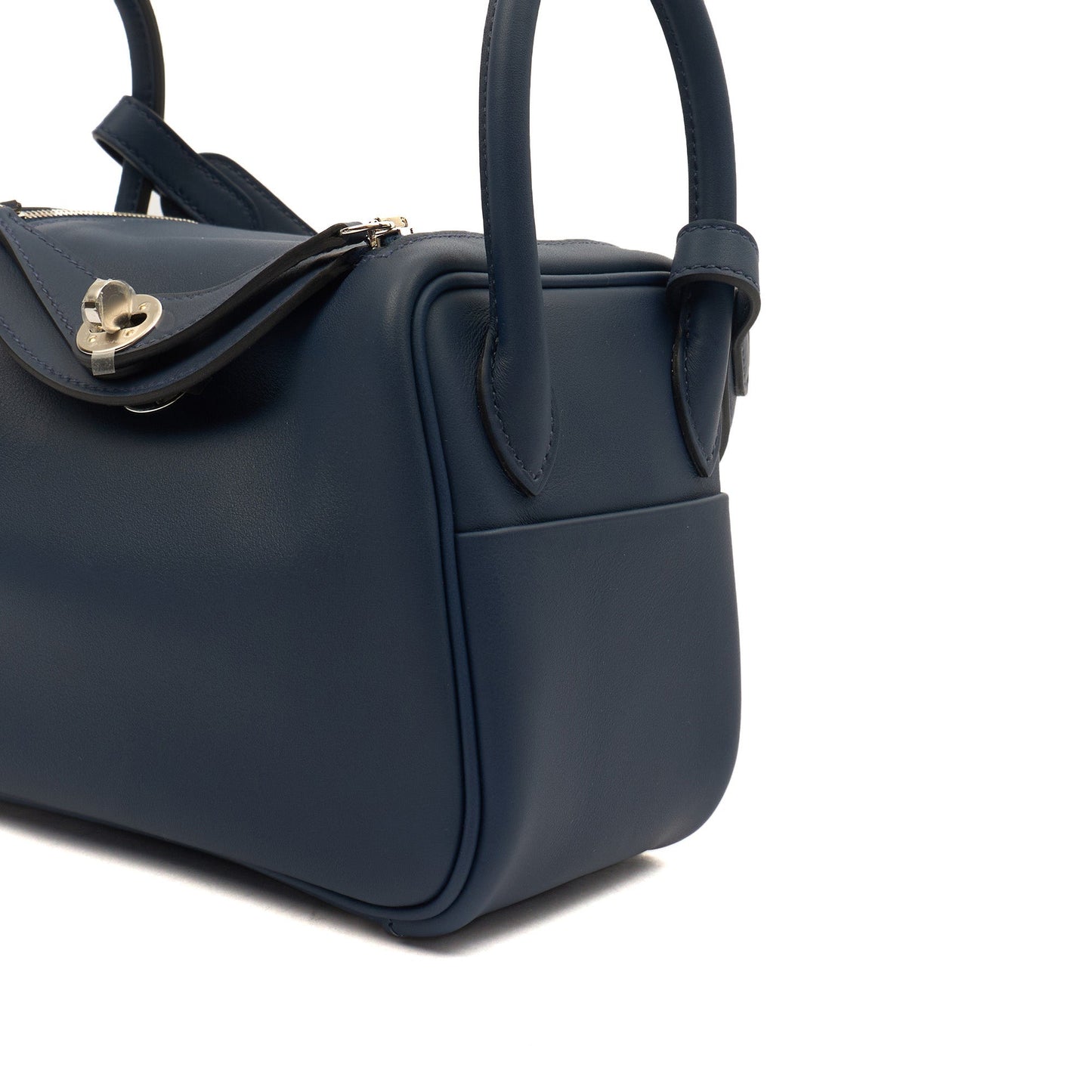 Hermes Lindy - Mini in Bleu Encre, Swift (Gulli35) Leather — Alternate View 28