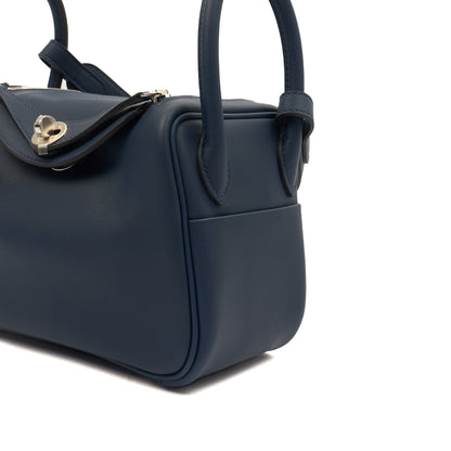 Hermes Lindy - Mini in Bleu Encre, Swift (Gulli35) Leather — Alternate View 17