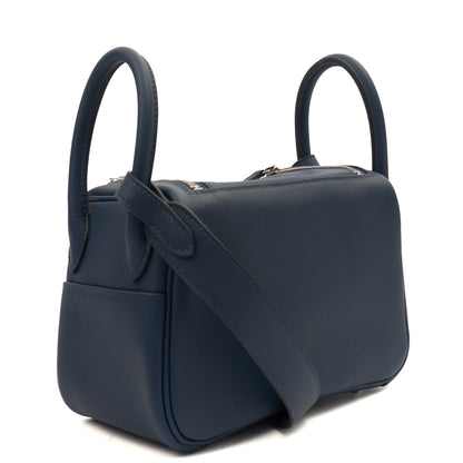 Hermes Lindy - Mini in Bleu Encre, Swift (Gulli35) Leather — Alternate View 25