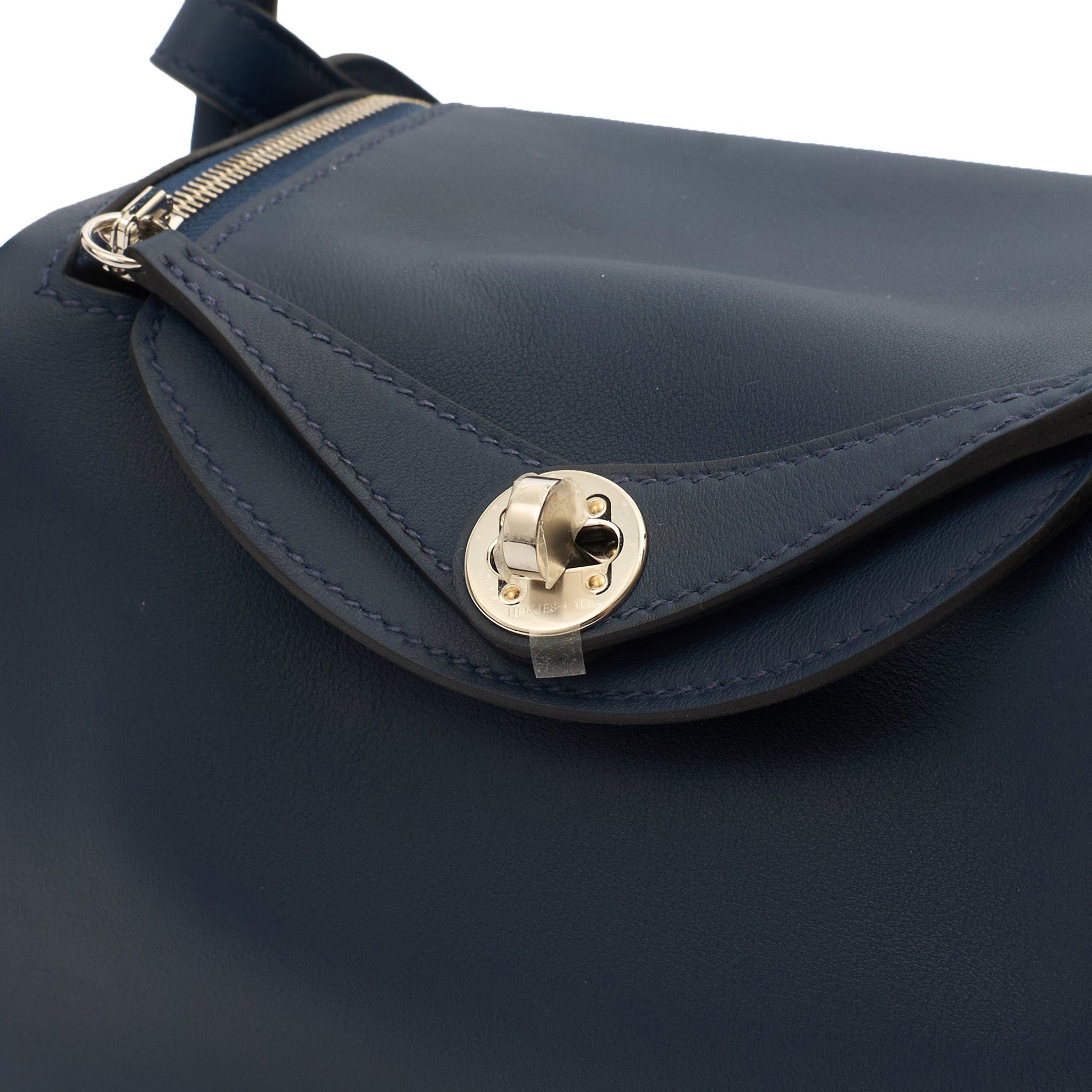 Hermes Lindy - Mini in Bleu Encre, Swift (Gulli35) Leather — Alternate View 18
