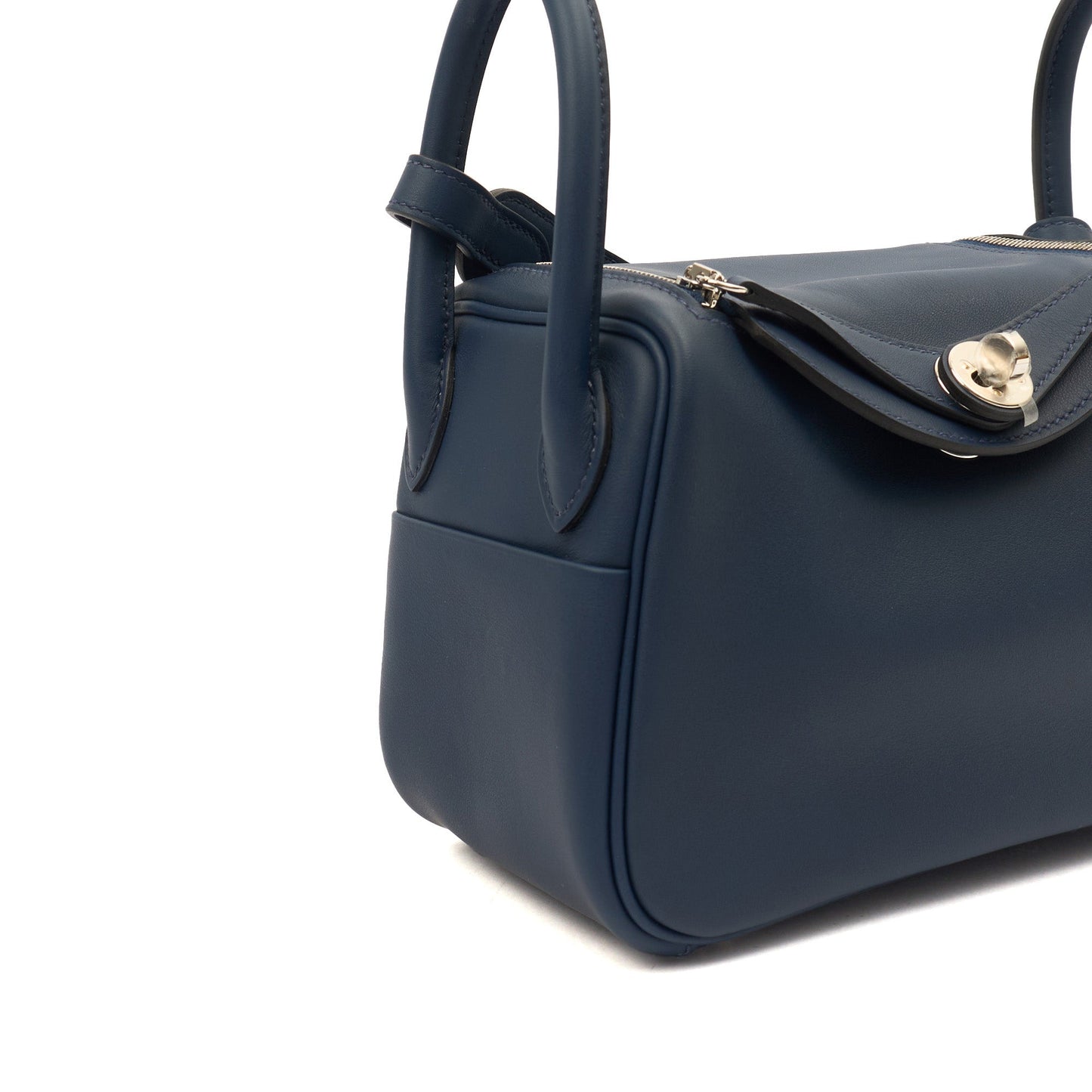 Hermes Lindy - Mini in Bleu Encre, Swift (Gulli35) Leather — Alternate View 30