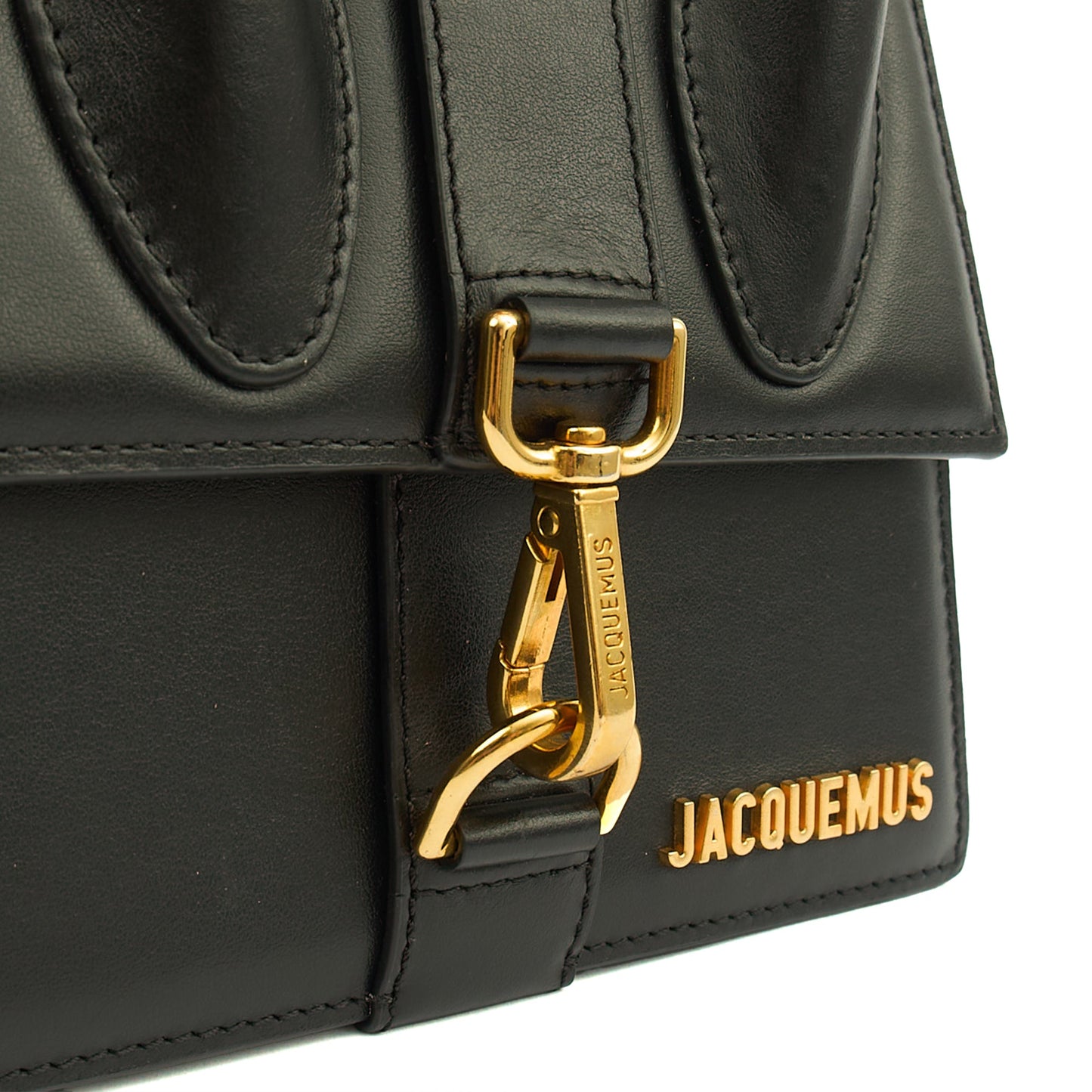 Jacquemus Mini Bag Le Chiquito Moyen in Black, Leather — Lifestyle View
