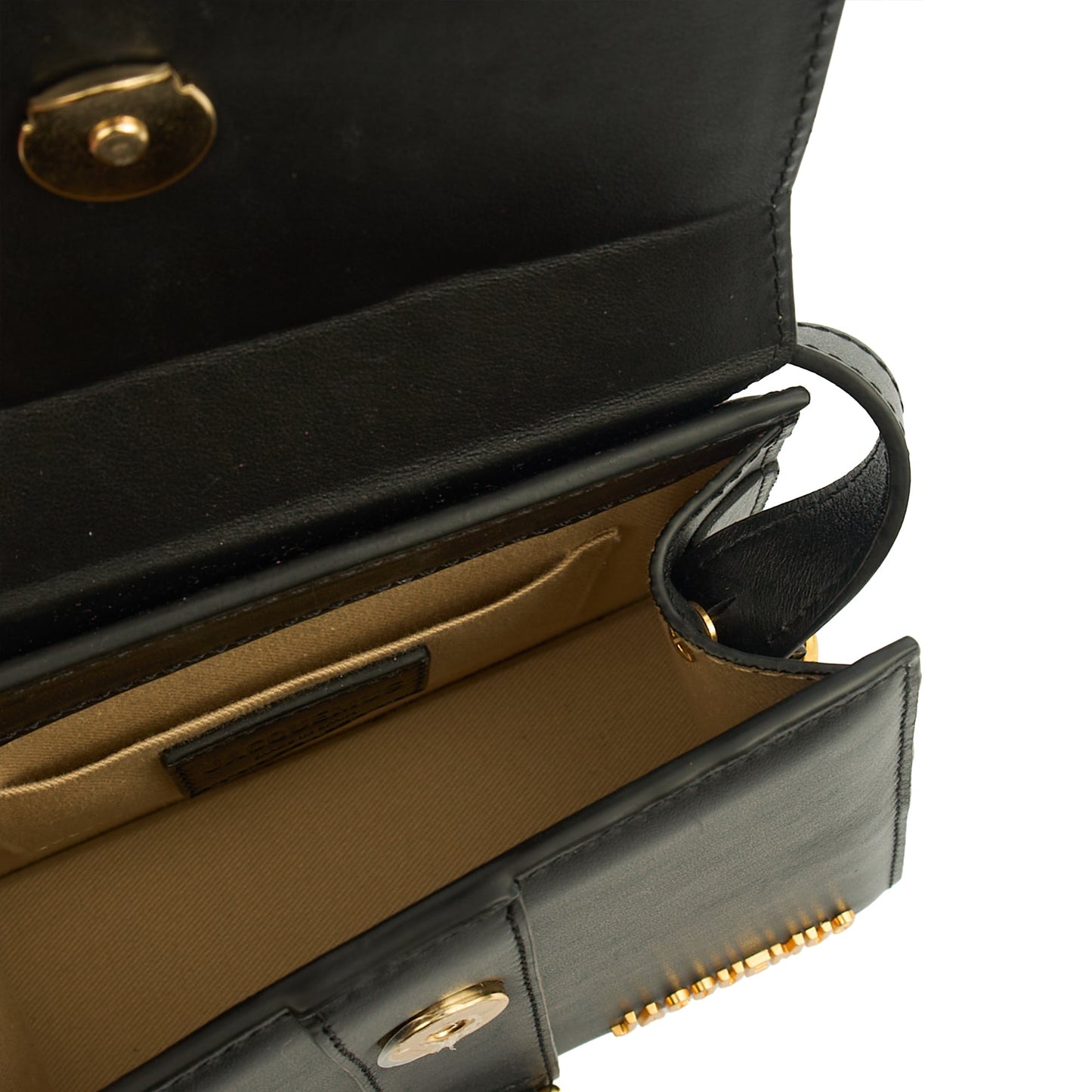 Jacquemus Mini Bag Le Chiquito Moyen in Black, Leather — Detail View