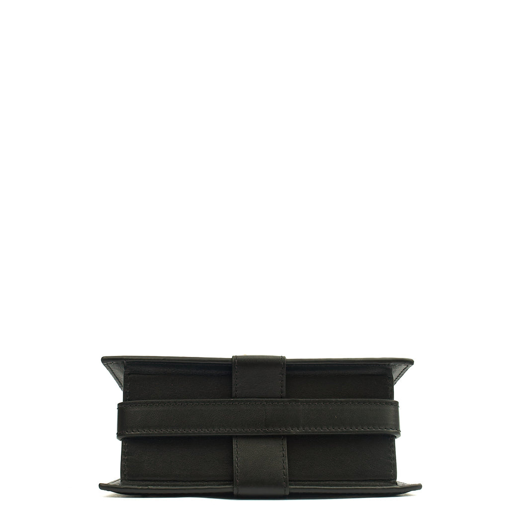 Jacquemus Mini Bag Le Chiquito Moyen in Black, Leather — Top View