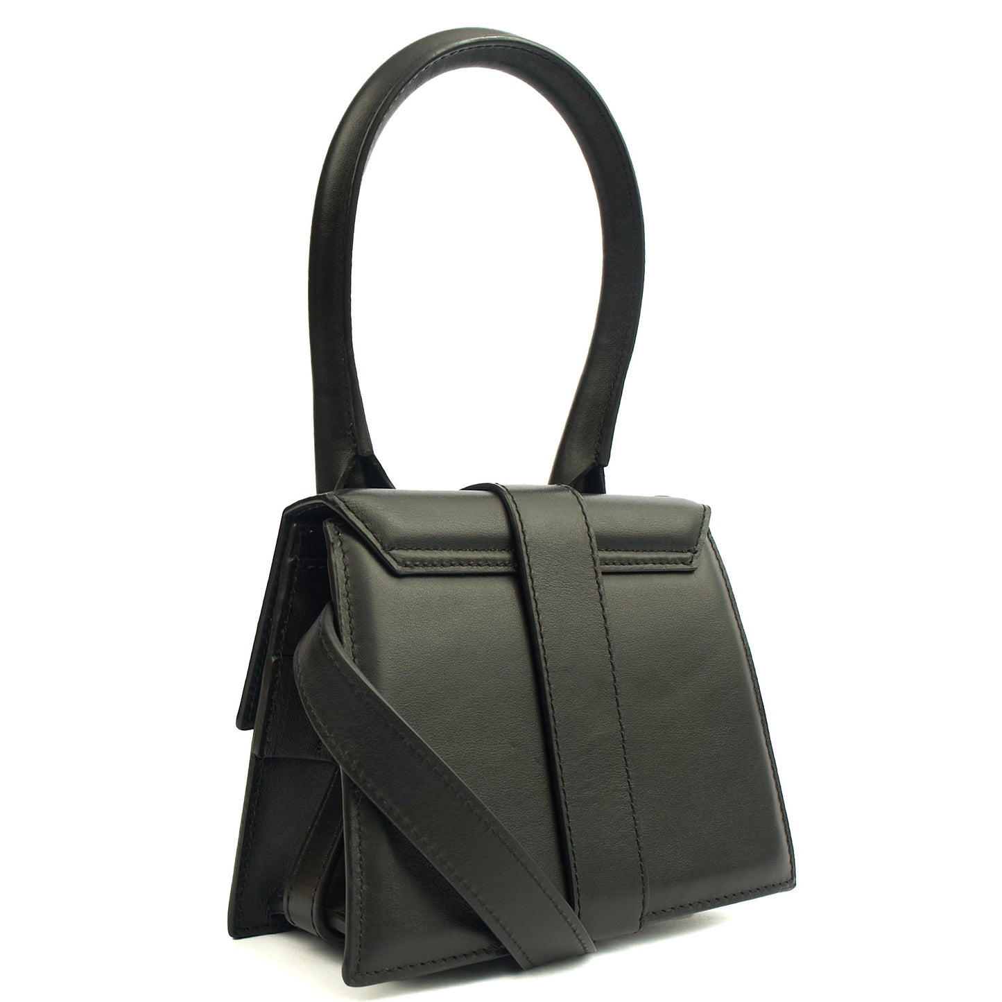 Jacquemus Mini Bag Le Chiquito Moyen in Black, Leather — Alternate View 8