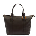 Gucci Tote Shoulder Bag in Brown, Leather — Front View