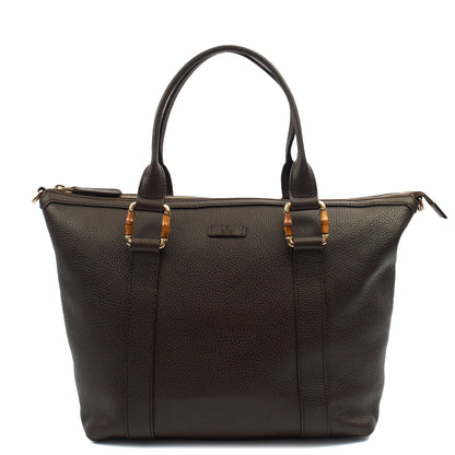 Gucci Tote Shoulder Bag in Brown, Leather — Alternate View 7