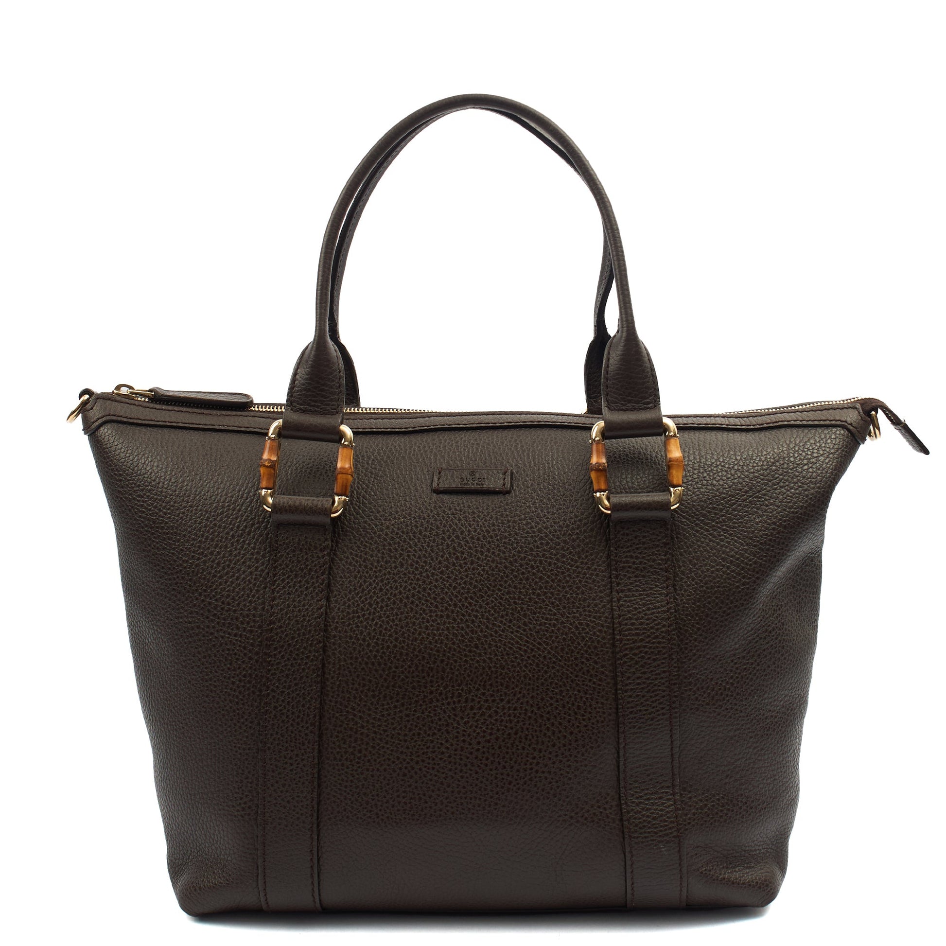 Gucci Tote Shoulder Bag in Brown, Leather — Alternate View 13