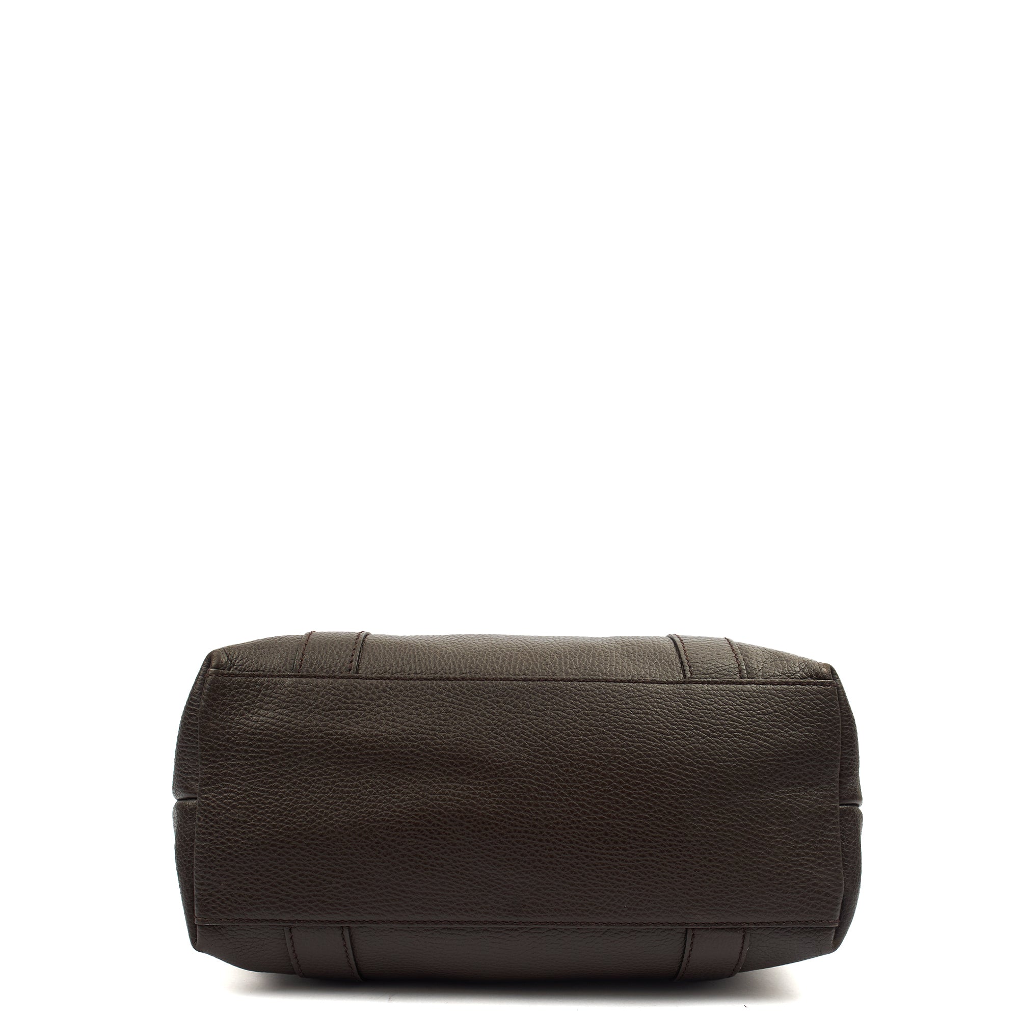 Gucci Tote Shoulder Bag in Brown, Leather — Top View