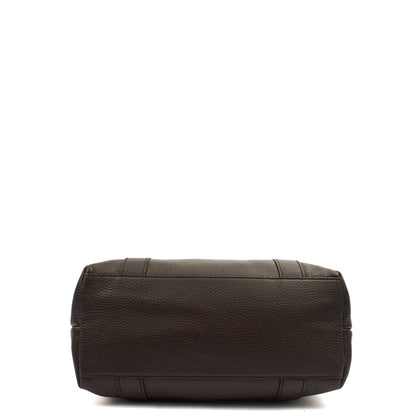 Gucci Tote Shoulder Bag in Brown, Leather — Top View