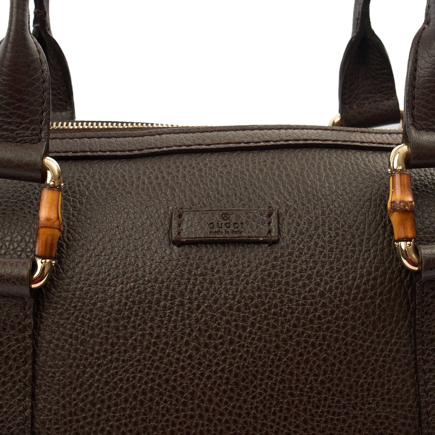 Gucci Tote Shoulder Bag in Brown, Leather — Lifestyle View