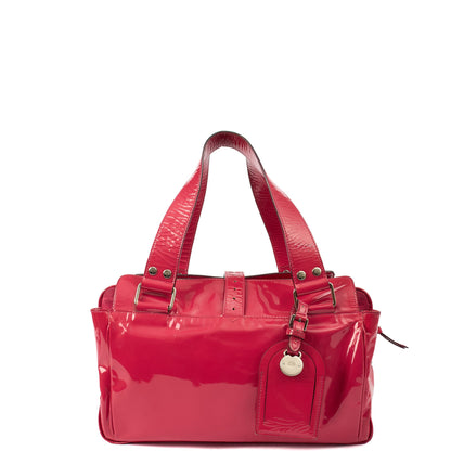Mulberry Tote Mabel  in Pink, Patent Leather — Back View