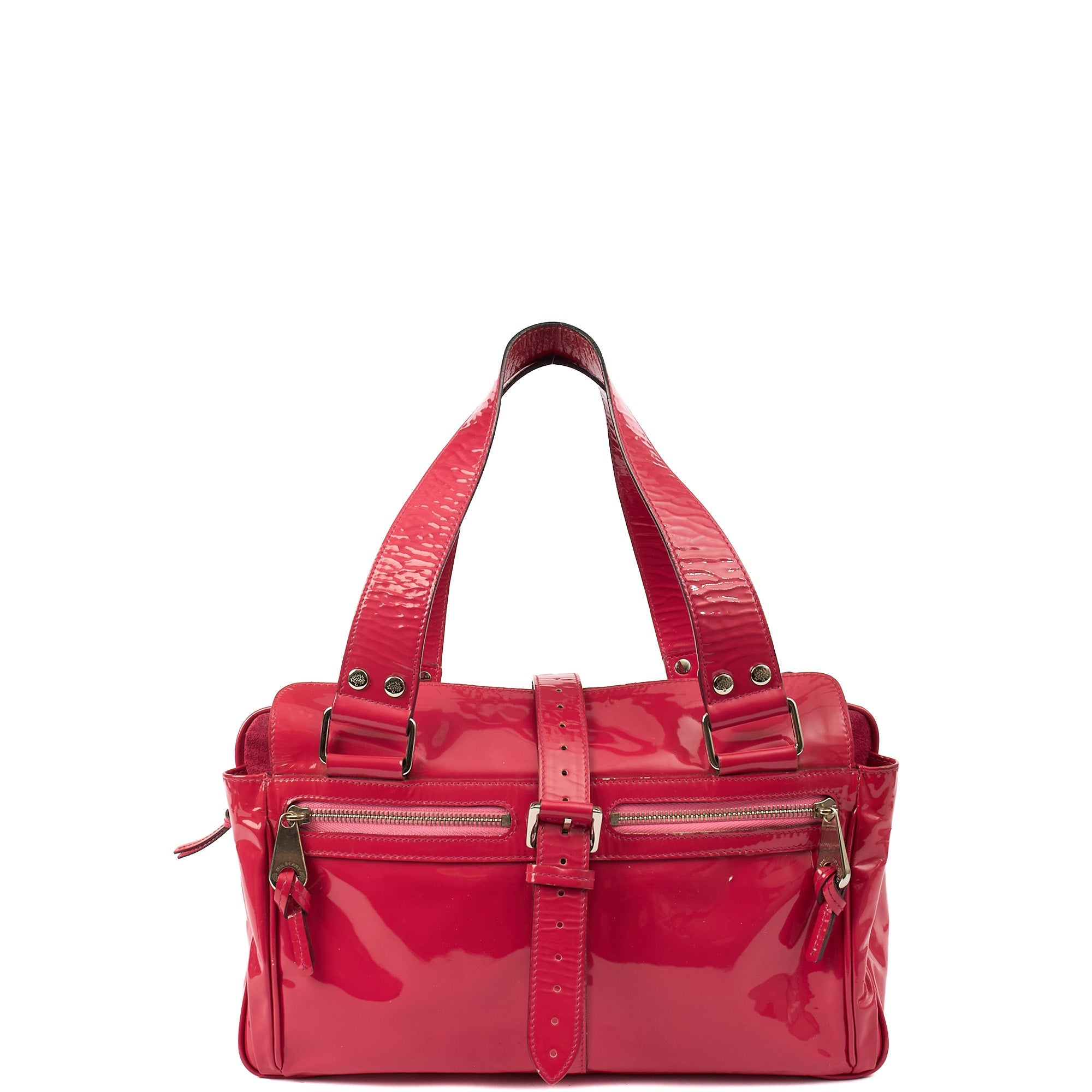 Mulberry Tote Mabel  in Pink, Patent Leather — Front View