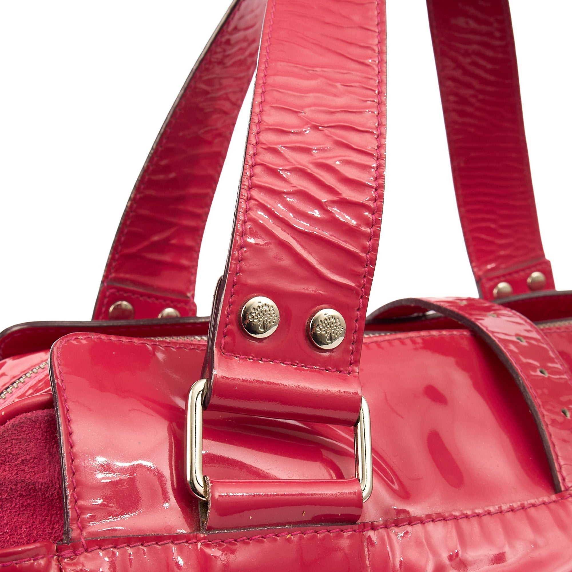 Mulberry Tote Mabel  in Pink, Patent Leather — Lifestyle View