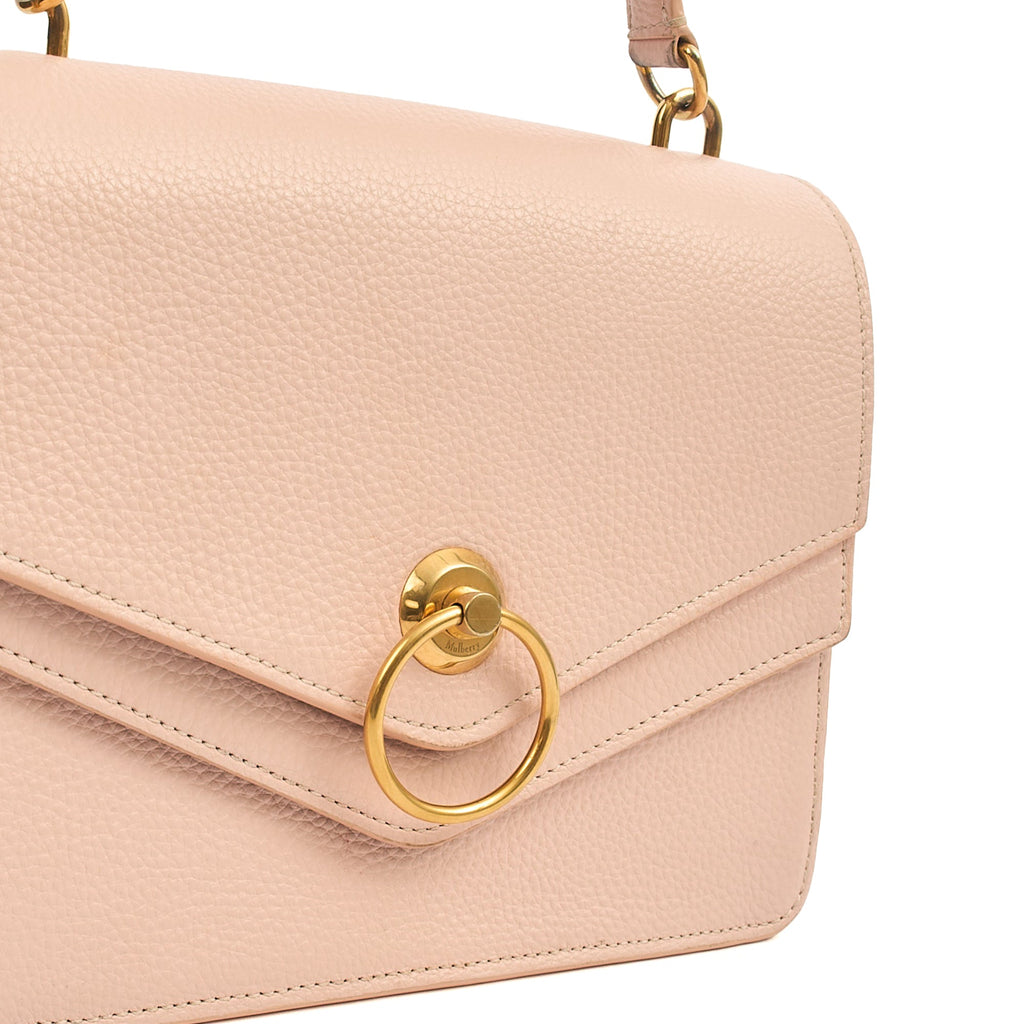 Mulberry Top Handle Harlow Small in Pink, Leather — Lifestyle View