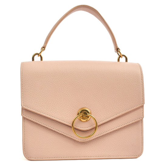 Mulberry Top Handle Harlow Small in Pink, Leather — Front View