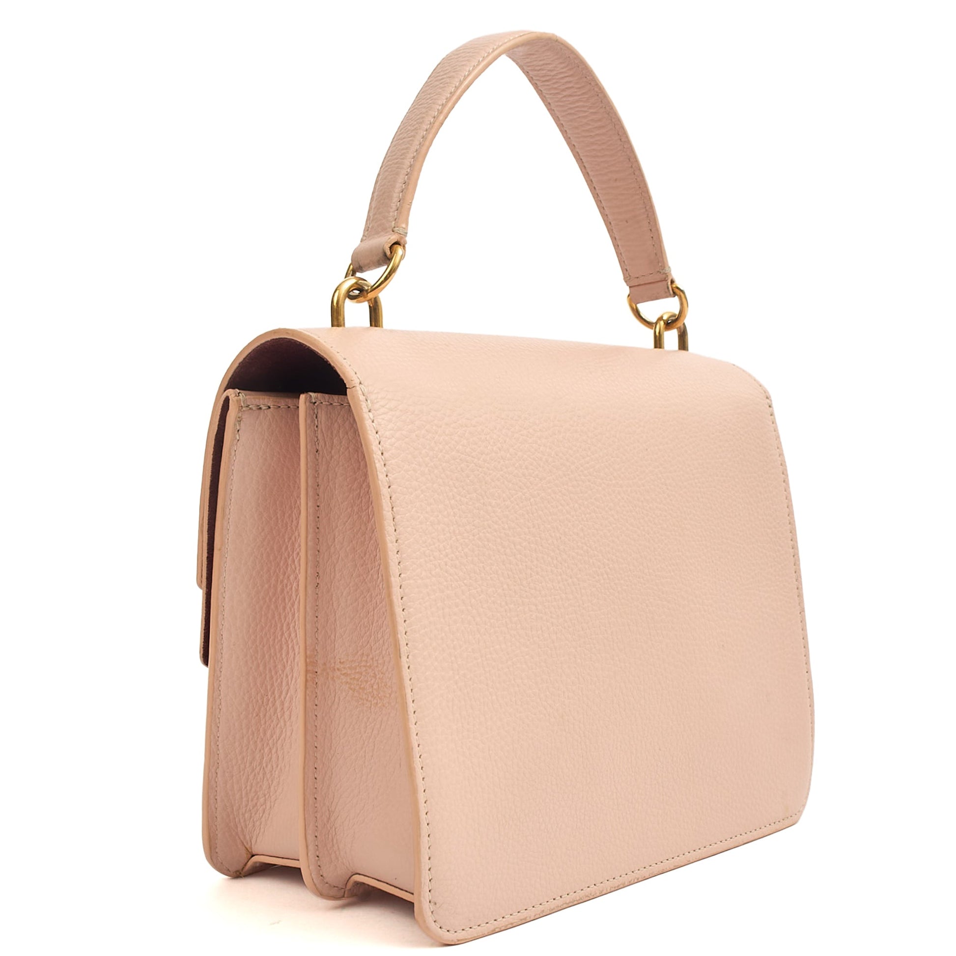 Mulberry Top Handle Harlow Small in Pink, Leather — Side View