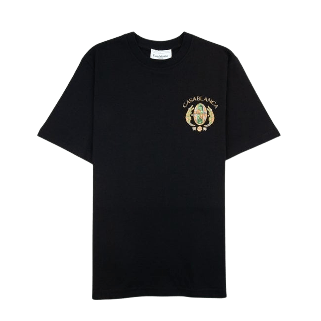 Casablanca Joyaux D Afrique Tennis Club Printed T Shirt 'Black' — XXS — Front View
