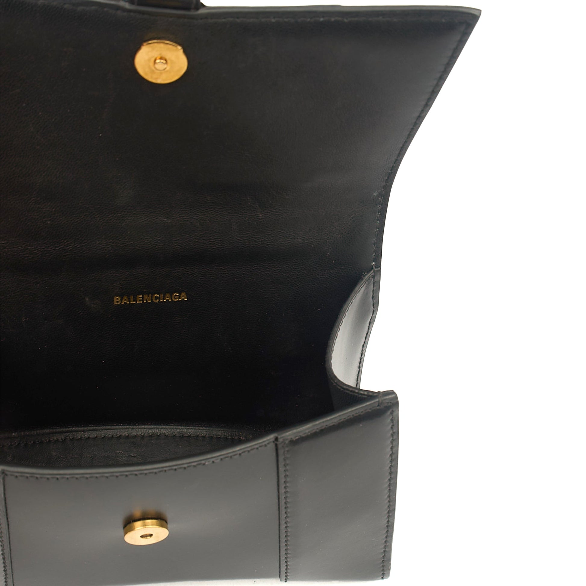 Balenciaga Cross Body Hourglass Top Handle XS in Black, Leather — Alternate View 14